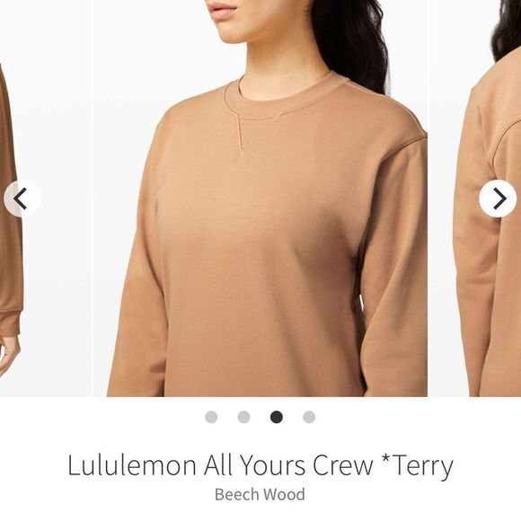 Lululemon All Yours Crew *Terry Beech Wood - Picture 3 of 7